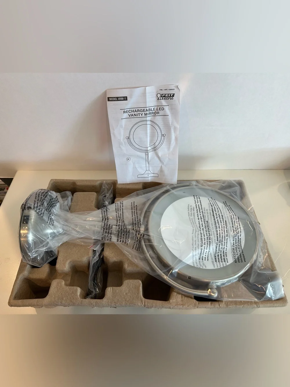 Feit Electric Rechargeable LED Vanity Mirror NIB
